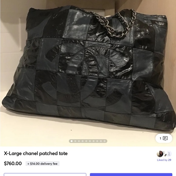 XL Chanel patched tote bag - Picture 11 of 11